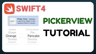 [Swift 4] Picker View tutorial, Picker view example