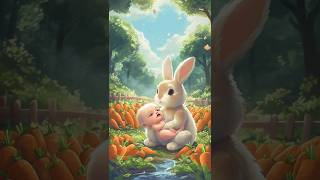 Rabbit 🐰 saves a little child ❤️ #rabbit #ai #animation #animals