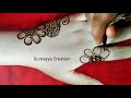 Easy Arabic heena design ll mahendi design for beginners by sumayya creation