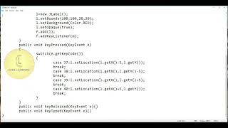 Java | Swing package 'move JLabel using arrow keys' | CodeLearning