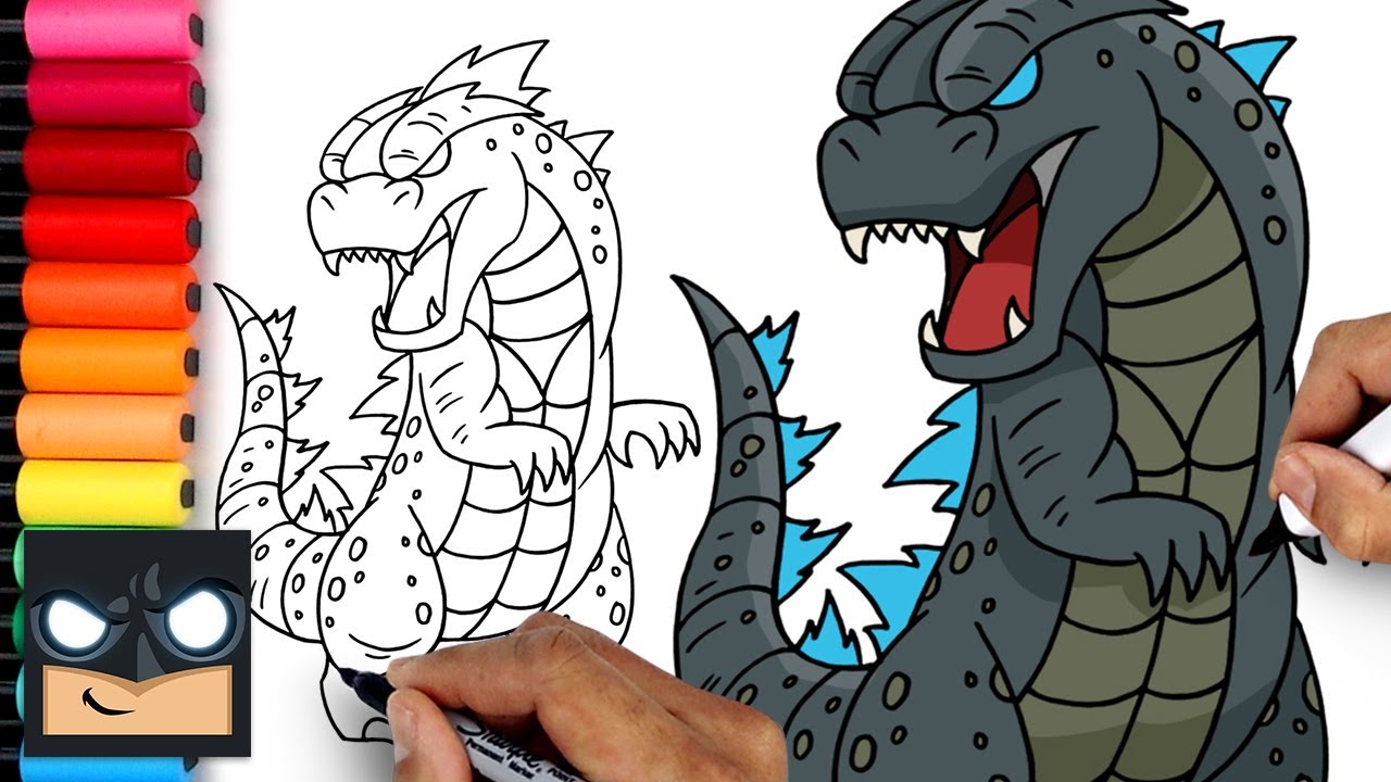 How To Draw Godzilla For Beginners - YouTube