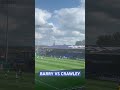 stockport county fans singing for louie barry vs crawley town football stockportcounty