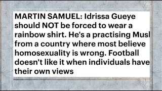 Muslim Football Player refuses to wear rainbow shirt