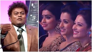 Sadhu Kokila's Crazy Comedy Counters On Trisha & Tamannaah At South Awards Show
