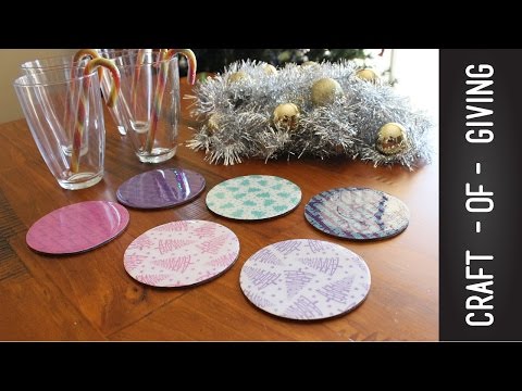 Easy and Affordable DIY Christmas Coasters | Craft of Giving Easy and Affordable DIY Christmas Coasters | Craft of Giving
