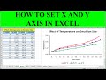 How to Set X and Y Axis in Excel (Excel 2016)