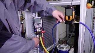 Testo 552 Vacum Guage - Evacuation of a Refrigeration System