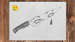 sad girl eyes easy drawing 🥲🥲 how to draw easy drawing for beginners 👀|| step by step  || Vk Art 🎨🎨🎨