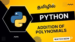Addition of Polynomials using Python