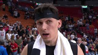 Tyler Herro on clinching 8th seed and playing Celtics: We're BUILT for it! | NBA