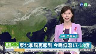 今白天西部好天氣! 東半部防陣雨 | 華視新聞 20191201