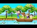 row row row your boat song nursery rhymes kids song bright kids