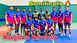 Semifinal’s 🔥 Mangalore University Vs Haryana 👌 1st Half | All India University Kabaddi