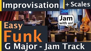 Easy Funk Backing Track Jam in G Major | Improvisation