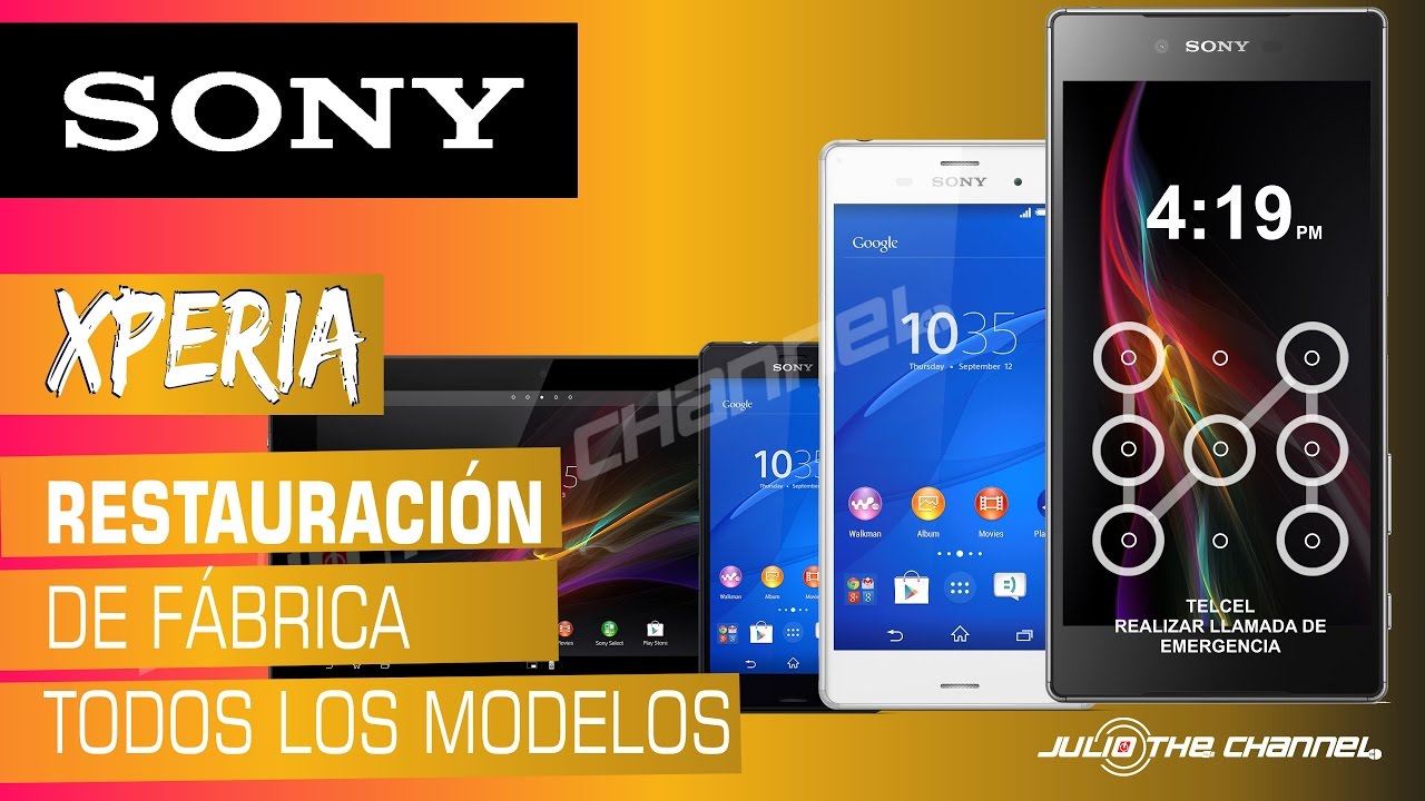 Desbloquear Patrón De Seguridad Sony Xperia Todos Los Modelos | Hard ...