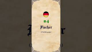 10 Most Common Surnames: Germany