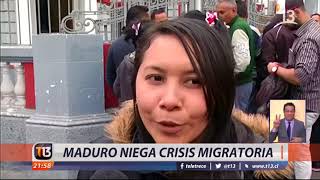 Maduro niega crisis migratoria