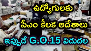 ఉద్యోగులకు సీఎం కీలక ఉత్తర్వులు/ఇప్పుడే #G.O.15 విడుదల #SPECIALOFFICERSTO MUNCIPALITIES