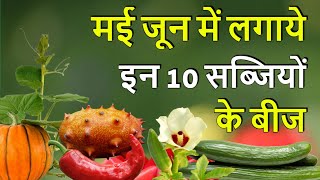 मई-जून में लगाई जाने वाली 10 सब्जिया।  Grow These Vegetable In May to June