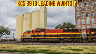 KCS SD70MAC duo! KCS 3919 leading WWHT011!