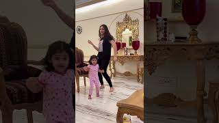 Actor Aryas doughter and his wife sayesaa dancing cuteness over loaded