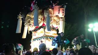 2018 10/16 新居浜太鼓祭り 萩岡神社宮参り 治良丸太鼓台