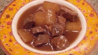 Chinese Beef and Radish Stew - Low Calorie Stew Recipe