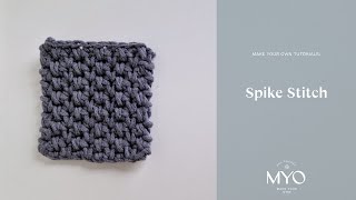 How to crochet the Spike Stitch / Long Single Crochet | Hur du virkar långa fasta maskor