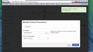 OpenStack: Associate Server to Public IP Address