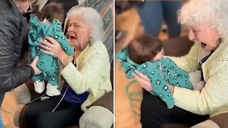 Grandparents Meet Grandchild for the First Time | Emotional Surprises 😭😭