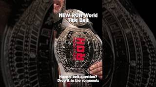 NEW ROH World Championship Title Belt #shorts #short WWE Belt