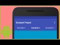 Tab Layout with Different Fragments - Android Studio Tutorial