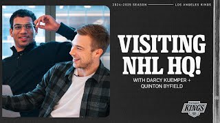 Quinton Byfield and Darcy Kuemper Visit NHL HQ in New York City!