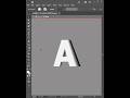 Latter flip text effect in adobe illustrator🎨 Logo Design #shorts #viral #youtubeshorts #illustrator