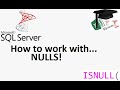 MS SQL tutorial on ISNULL and COALESCE