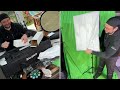 raleno photo studio set background support system greenscreen softbox kit unboxing and instructions