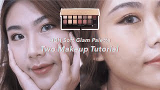 ABH Soft Glam 眼影盤 🌺 2種妝容分享 \u0026 試色心得｜Soft Glam Palette Swatches \u0026 Review｜林苡棠Sylvia