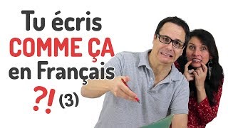 5 very common errors made in writing in French