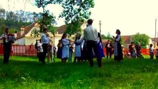 Traditional German Dance in Saxon Village in Transylvania