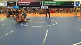 319 Cadet 285 Jacob Edwards Central Mountain vs Colby Whitehill Brookville wrestling club 407118104