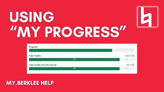 Using the "My Progress" Tool | My.Berklee Registration Help