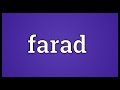 Farad Meaning