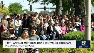 Memorial Day observance at La Crosse Central HS