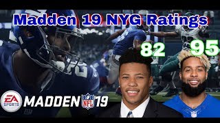 Madden NFL 19 New York Giants Ratings Review!