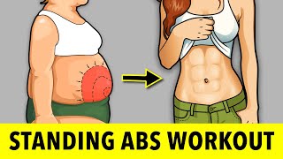 3-Day Standing Abs Workout - Lose Belly Fat At Home