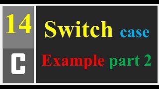 Switch case Example part 2