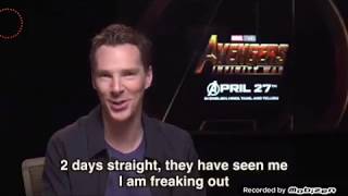 Avengers: infinity war Ashish Chanchlani taking interview of Benedict cumberbatch