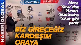 Türkiye'ye F-16 Şartı Sunan Yunan Gazetesine Mete Yarar'dan Tokat: Gireceğiz Kardeşim Oraya