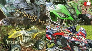 Vožnja na Ivanščici (Yamaha Grizzly 550, Yamaha Yfz 450, Suzuki Itz 400, Kawasaki Kfx 400)