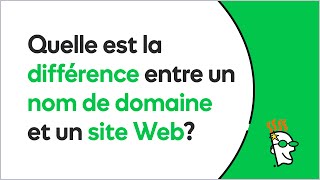 Quelle est la différence entre un nom de domaine et un site Web? | GoDaddy